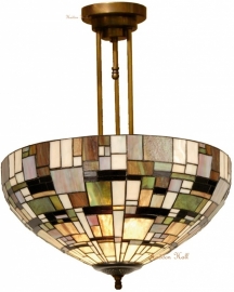 1143 203 * Hanglamp Plafonniere Tiffany Ø50cm  Art Deco Green