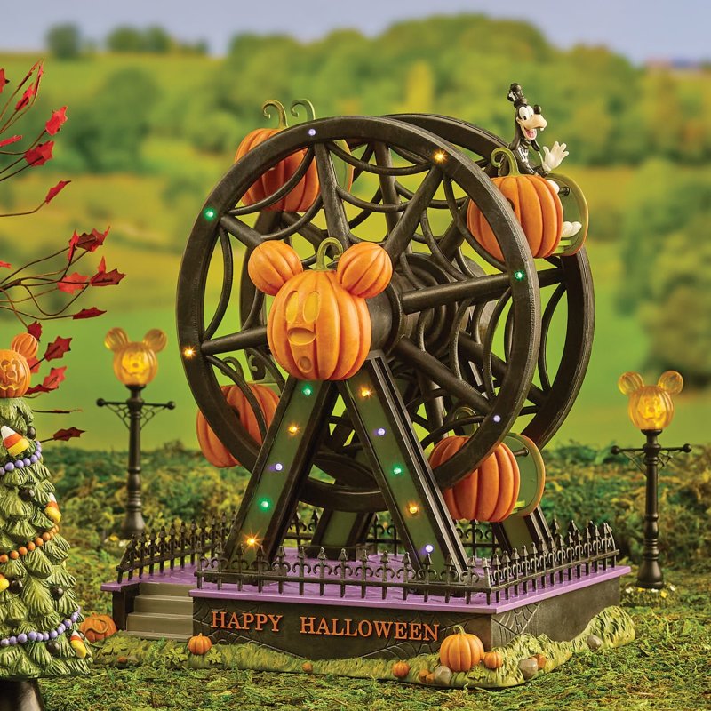 Pumpkintown Illuminated Ferris Wheel Disney by D56 6015597