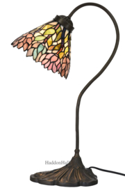 6162 * Bureaulamp H51cm met Tiffany kap Ø20cm Aster