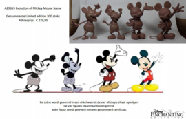 Mickey 90 Years - Evolution of Mickey Scene gelimiteerd wereldwijd 400 stuks.