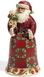 Faithful Friends  23cm Santa with Dog Jim Shore  4022918 Heartwood Creek uit 2011 retired *