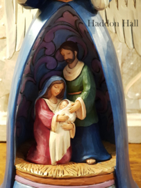 A Savior For All  H 26cm Jim Shore  4058798 Nativity Angel Engel Kerstengel kerstgroep , retired , beperkte voorraad