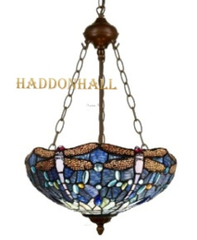 9595 8842  Hanglamp Tiffany Ø39cm Blue Dragonfly