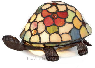 Tiffany lamp Schildpad with Flowers