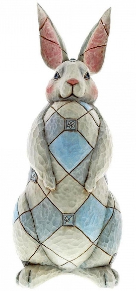 Grey Rabbit Garden Statue H40cm! Jim Shore 6001601 retired