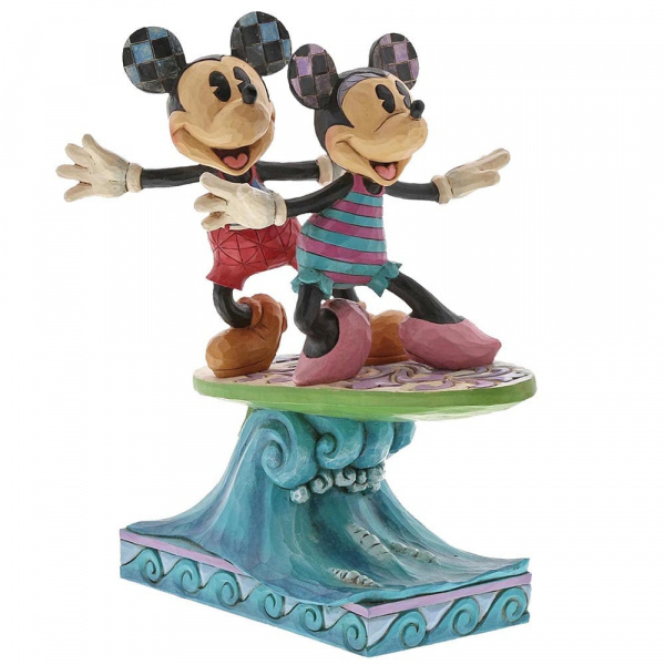 Mickey & Minnie  "Surf's Up" H 19cm Jim Shore 6001275