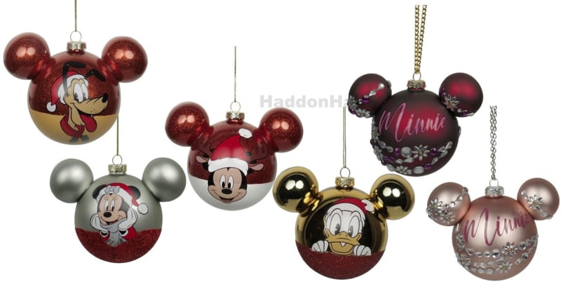 toediening overschreden voedsel Set van 6 Disney Kertballen Ø6cm - Glas | Christmas Inspirations | Haddon  Hall Tiffany