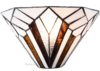 5898 * Wandlamp Tiffany B30cm Schelpmodel Astoria Brown