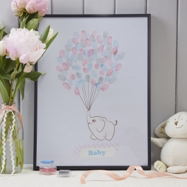 "Little One Babyshower" gasten herinneringsdoek