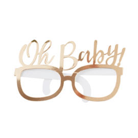 "Oh Baby" Goudkleurige brilletjes