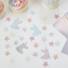 "Unicorn Sparkle Babyshower" confetti