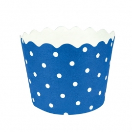 "Baby Blue Polkadot" Baking Cups