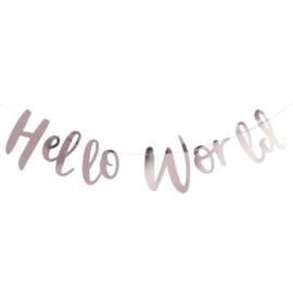 "Hello World Babyshower" slinger