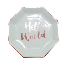 "Hello World" lunch bordjes