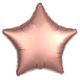 Rosé gouden folieballon Ster  43 cm