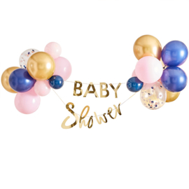 Baby Shower slinger met ballonnen "My Gender Reveal Party"