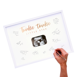 " Twinkle Twinkle " gastenboek op foto frame