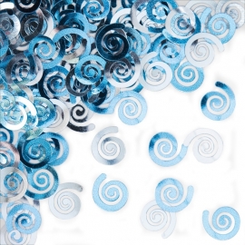 "Blue Swirls" confetti