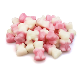 Roze/witte Baby Beertjes - 250 gram
