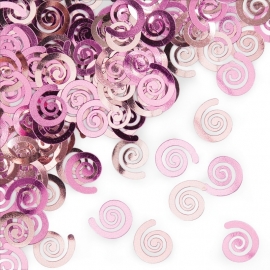 "Pink Swirls" confetti