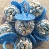 Speenbollen blauw gevuld met manna (12 stuks)
