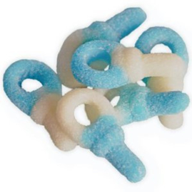 Baby snoep speentjes blauw/wit 150 gram