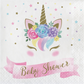 "Unicorn Baby" lunch  Shower Babyshower servetten