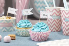 Chevron Cupcake Picks