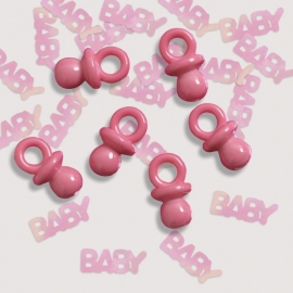 "Pink Baby" Speentjes confetti