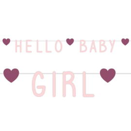 "Hello Baby Girl" letter slinger