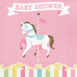 "Carousel Babyshower" lunch servetten Babyshower