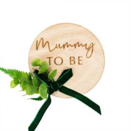 Mummy To Be badge "Botanical Baby"