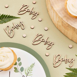 "Botanical Baby" Houten Confetti