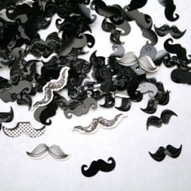 "Mustache Party" confetti