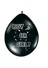 "Gender Reveal" ballonnen 8 stuks