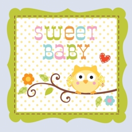 "Happi Tree Babyshower" boy gebak servetten