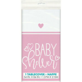 Baby Shower Pink tafelkleed