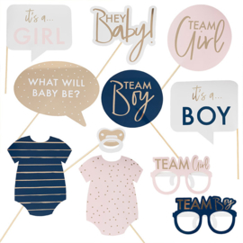 "My Gender Reveal Party" Photo Props