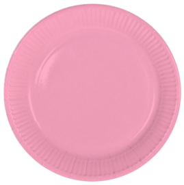 "Roze" lunch bordjes 23 cm
