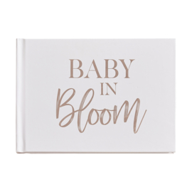 "Baby in Bloom" gastenboek met harde kaft