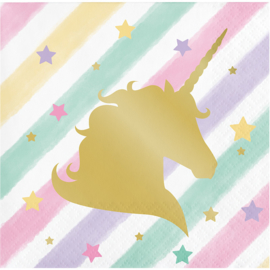 "Unicorn Sparkle" gebak servetten -329413