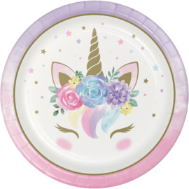 "Unicorn Baby' lunch bordjes