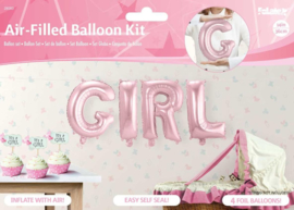 Folie Ballon Girl roze