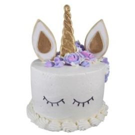 Unicorn taart decoratie set