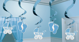 Sweet Baby Feet Blue glans hangslingers