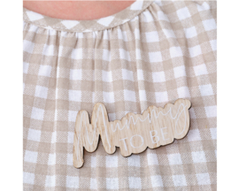 Mummy To Be badge "Botanical Baby"