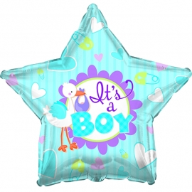 "Its a Boy" folie ballon ster (leeg)