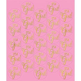 "It's A Girl" stickers (25 stuks)