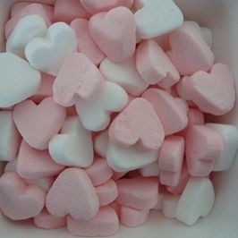 Roze/witte pepermunthartjes 150 gram