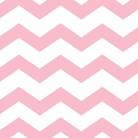 "Baby Pink Polkadot & Chevron lunch servetten"